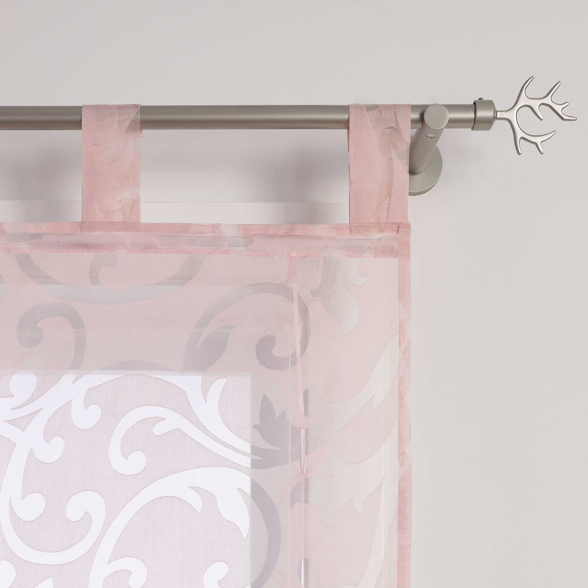Roman Shade with Floral Pattern Cafe with Tab-Top Hanging 1 Piece - Sand, W x H 120 x 150cm