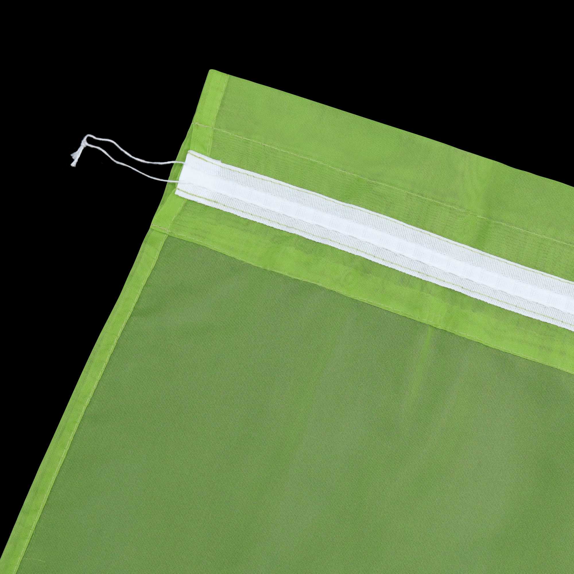 Cafe Curtain with Rod Pocket Gatherable 2 Pieces