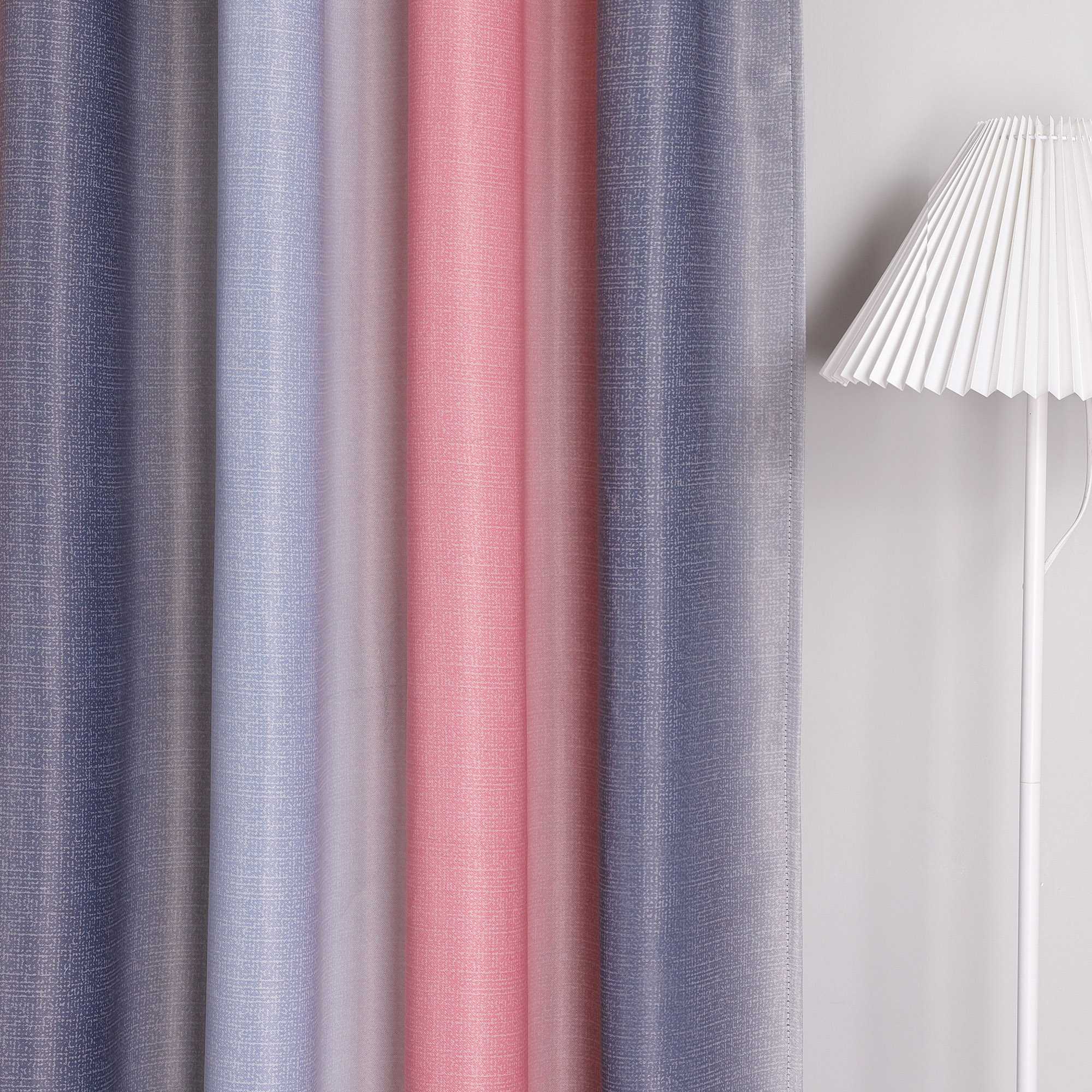 Blackout Curtain with Rod Pocket Gradient 1 Piece - Blue, H x W 225 x 140cm