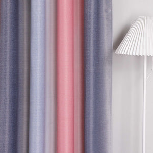Blackout Curtain with Rod Pocket Gradient 1 Piece - Blue, H x W 225 x 140cm
