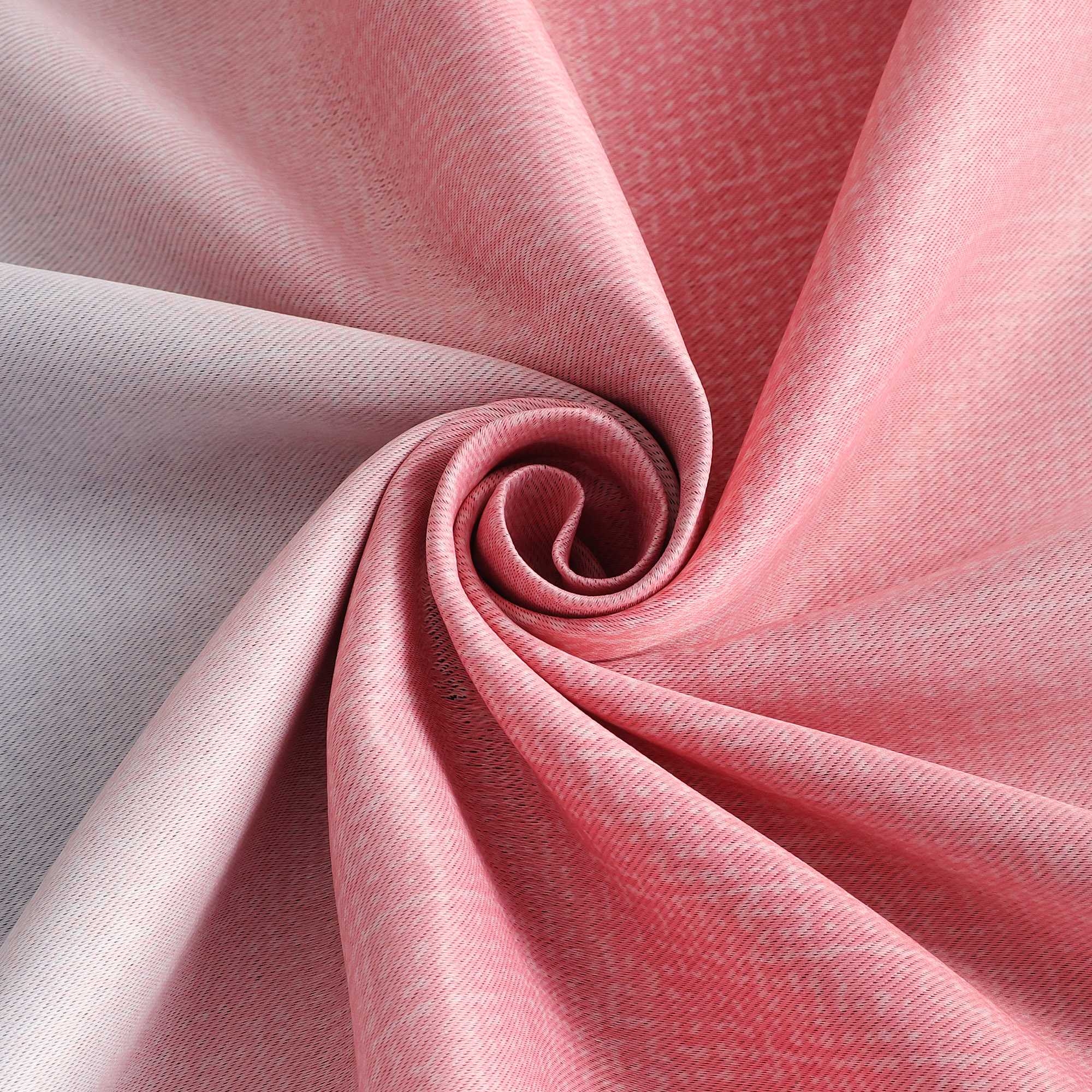 Blackout Curtain with Rod Pocket Gradient 1 Piece - Pink, H x W 225 x 140cm