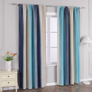 Blackout Curtain with Rod Pocket Gradient 1 Piece