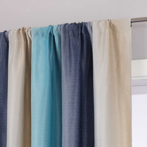Blackout Curtain with Rod Pocket Gradient 1 Piece