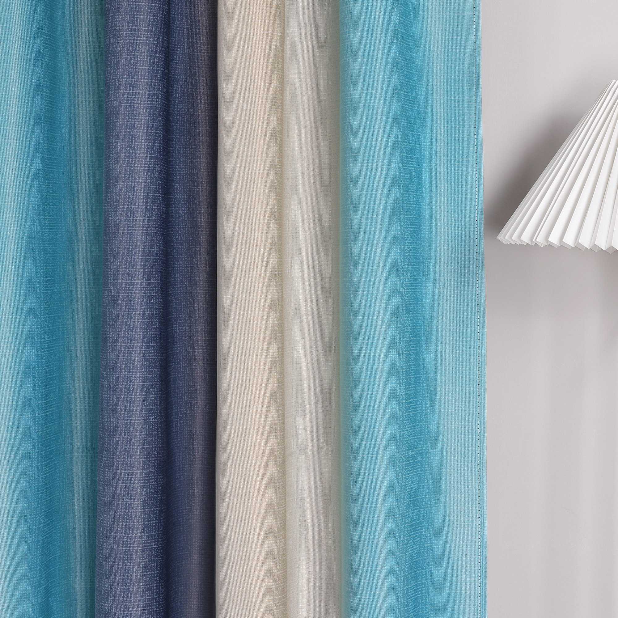 Blackout Curtain with Rod Pocket Gradient 1 Piece