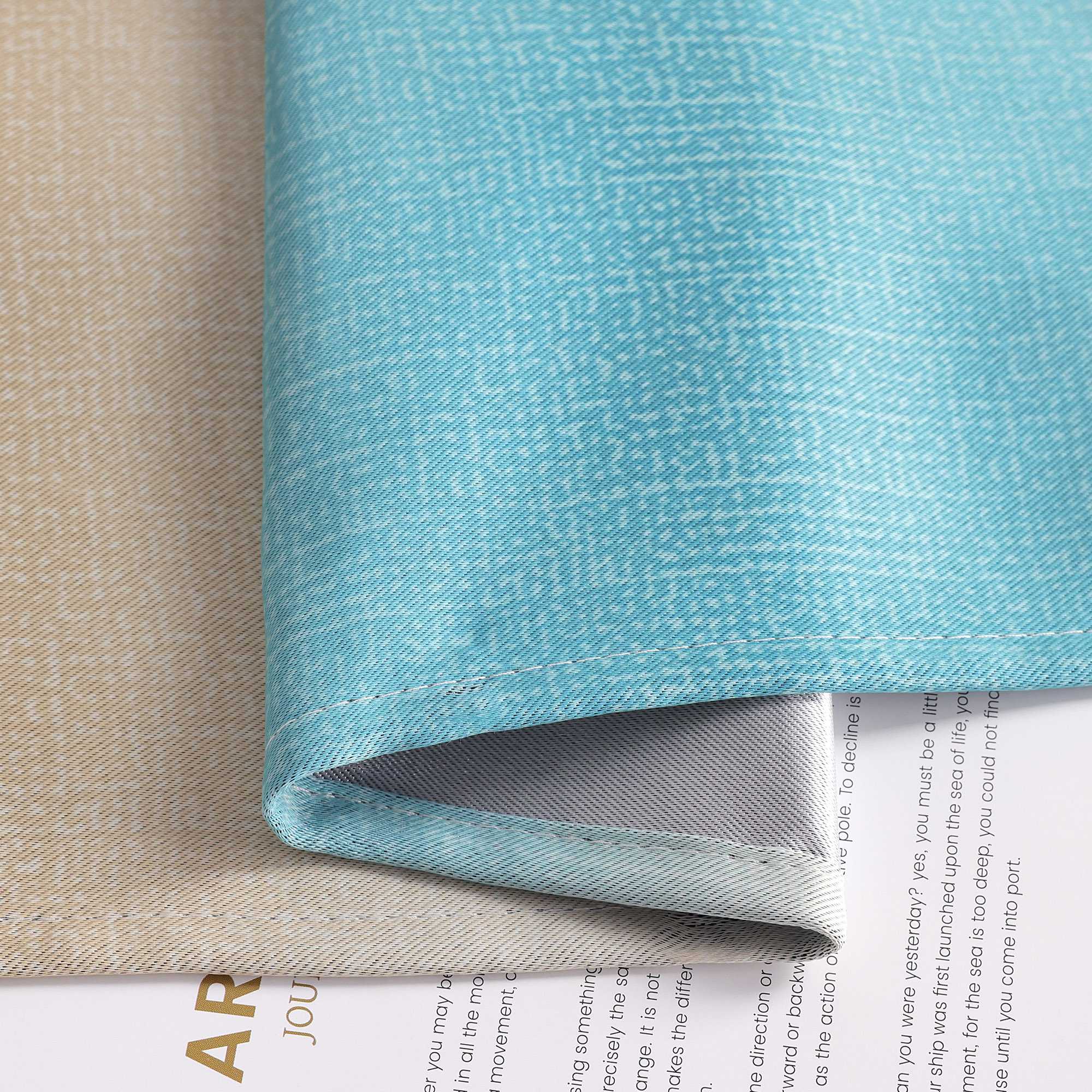 Blackout Curtain with Rod Pocket Gradient 1 Piece