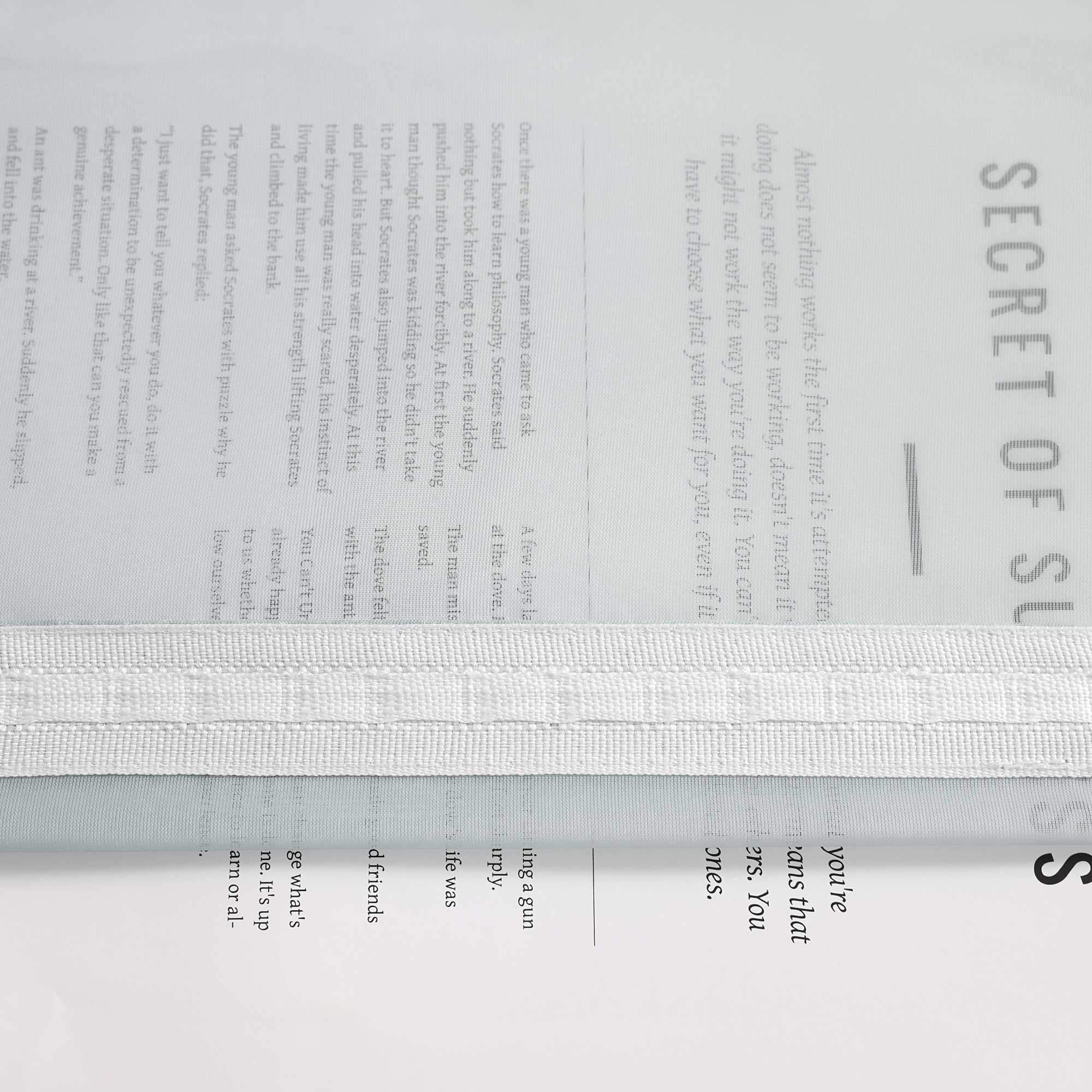 Sheer Curtains with Gradient Set of 2 - Gray, Curtain Tape