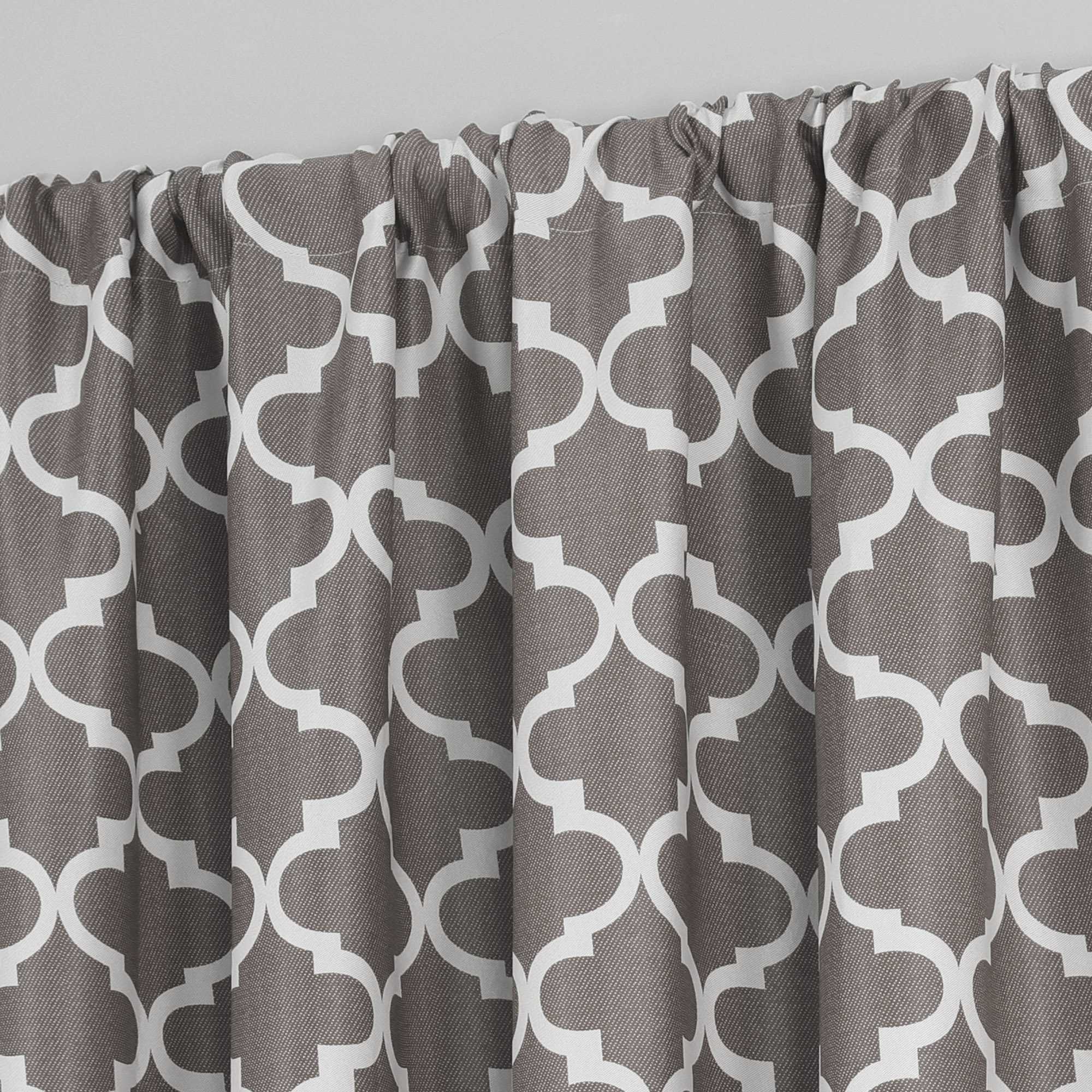 Blackout Curtain Thermal Curtain with Rod Pocket 1 Piece - Gray, H x W 145 x 140cm