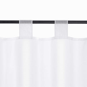 Cafe Curtain with Satin Ribbon Sheer 1 Piece - Green, H x W 60 x 120cm