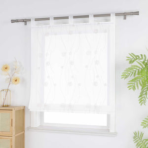 Roman Shade with Circle Pattern