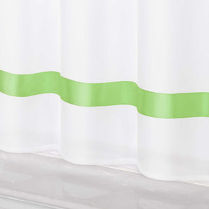 Cafe Curtain with Satin Ribbon Sheer 1 Piece