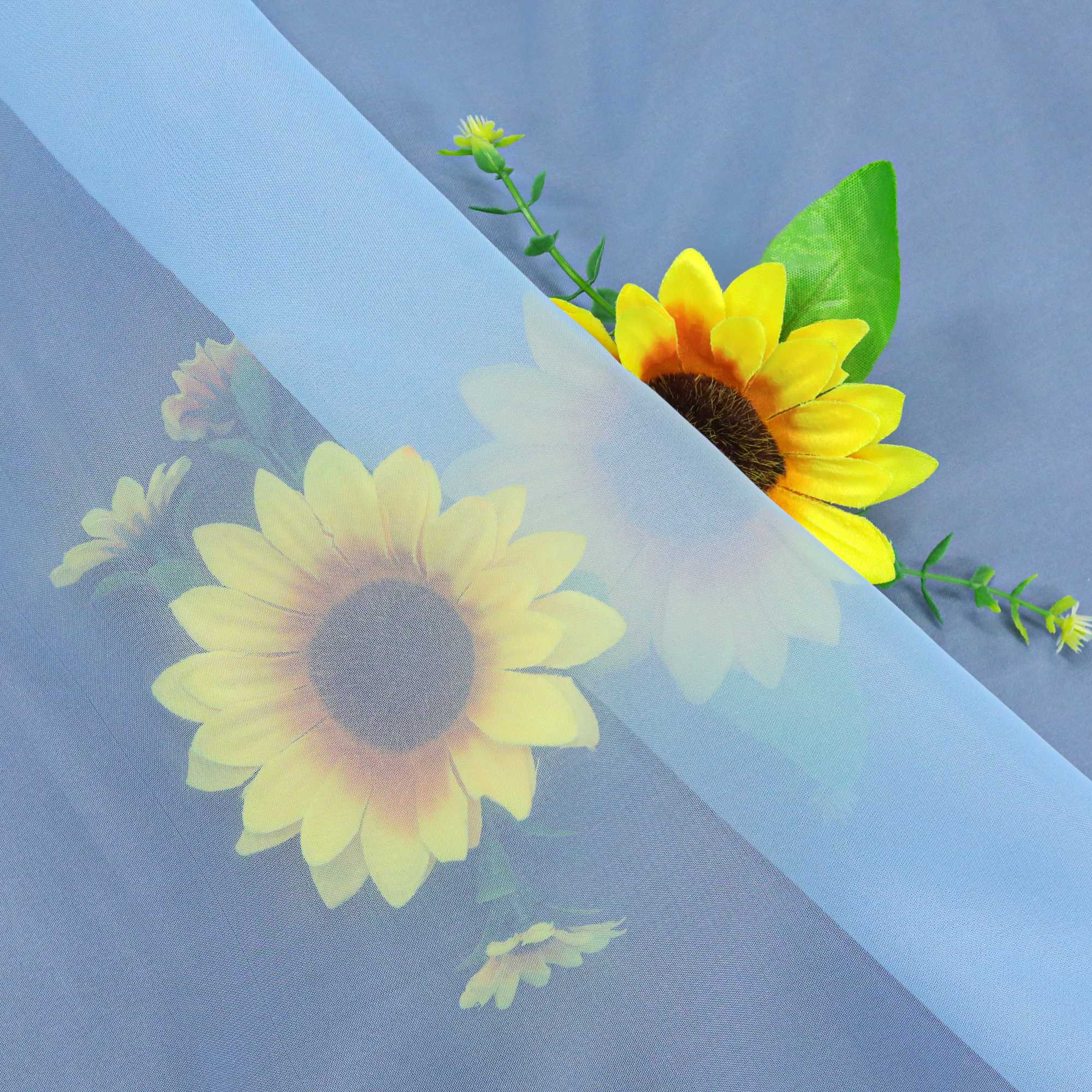 Cafe Curtain with Rod Pocket Gatherable 2 Pieces
