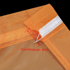 Cafe Curtain with Rod Pocket Gatherable 2 Pieces - Dark Blue, H x W 92 x 66cm