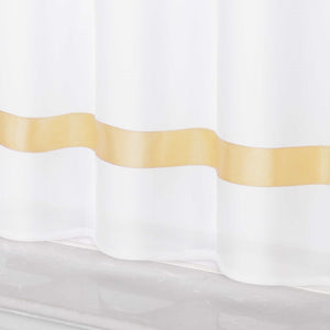 Cafe Curtain with Satin Ribbon Sheer 1 Piece
