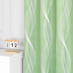 Blackout Grommet Curtain Opaque Thermal with Water-Wave Pattern 1 Piece