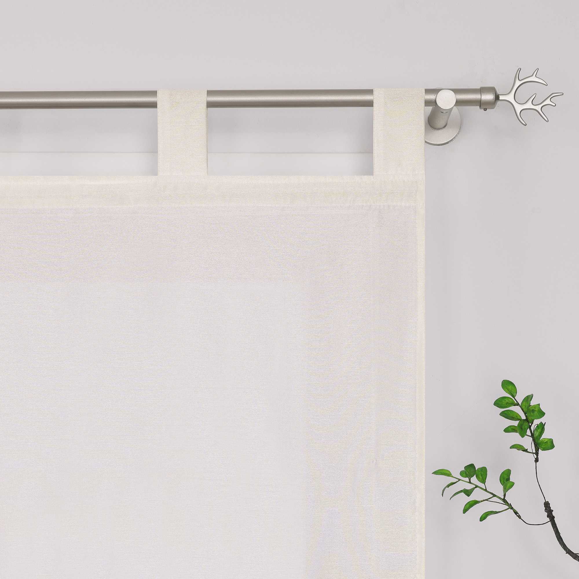 Roman Shade with Tab-Top Hanging Kitchen Curtains 1 Piece