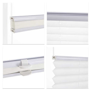 Pleated Blind White Pleated Blind Polyester 1 Piece - White, W x H 50 x 130cm