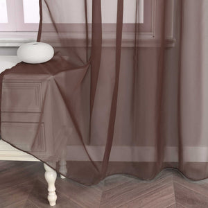 Curtain Solid Color Sheer Classic 1 Piece