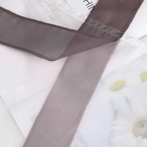 Roman Shade with Bow Design Sheer Height-Adjustable Window Decor 1 Piece - Gray, W x H 120 x 140cm
