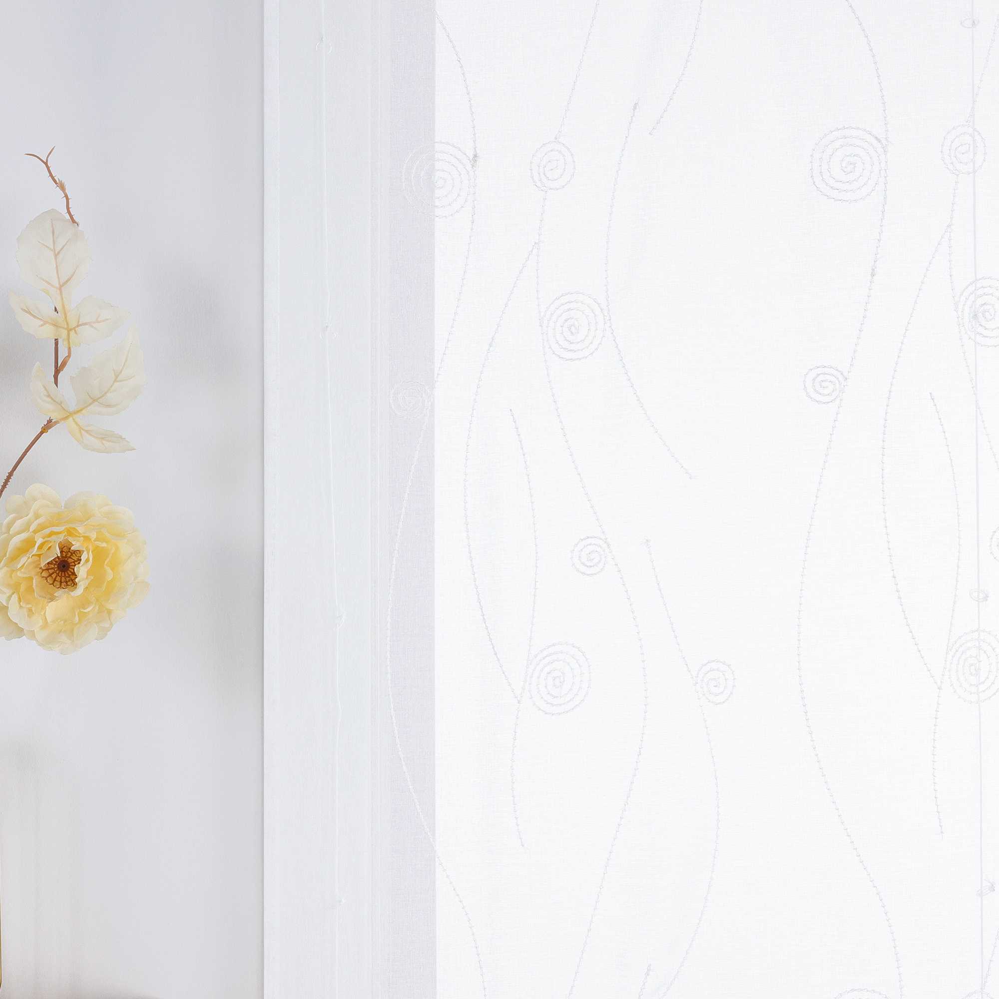 Roman Shade with Circle Pattern - Black, W x H 80 x 140cm
