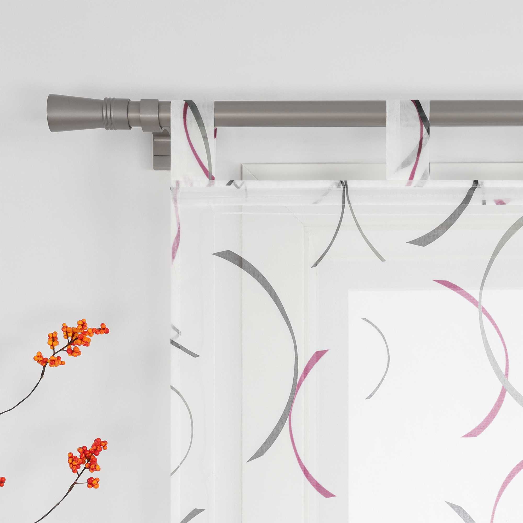 Roman Shade with Printed Clip Design