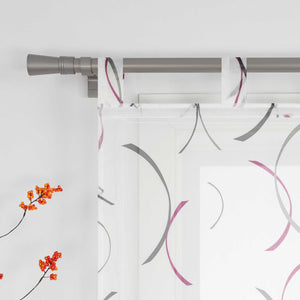 Roman Shade with Printed Clip Design