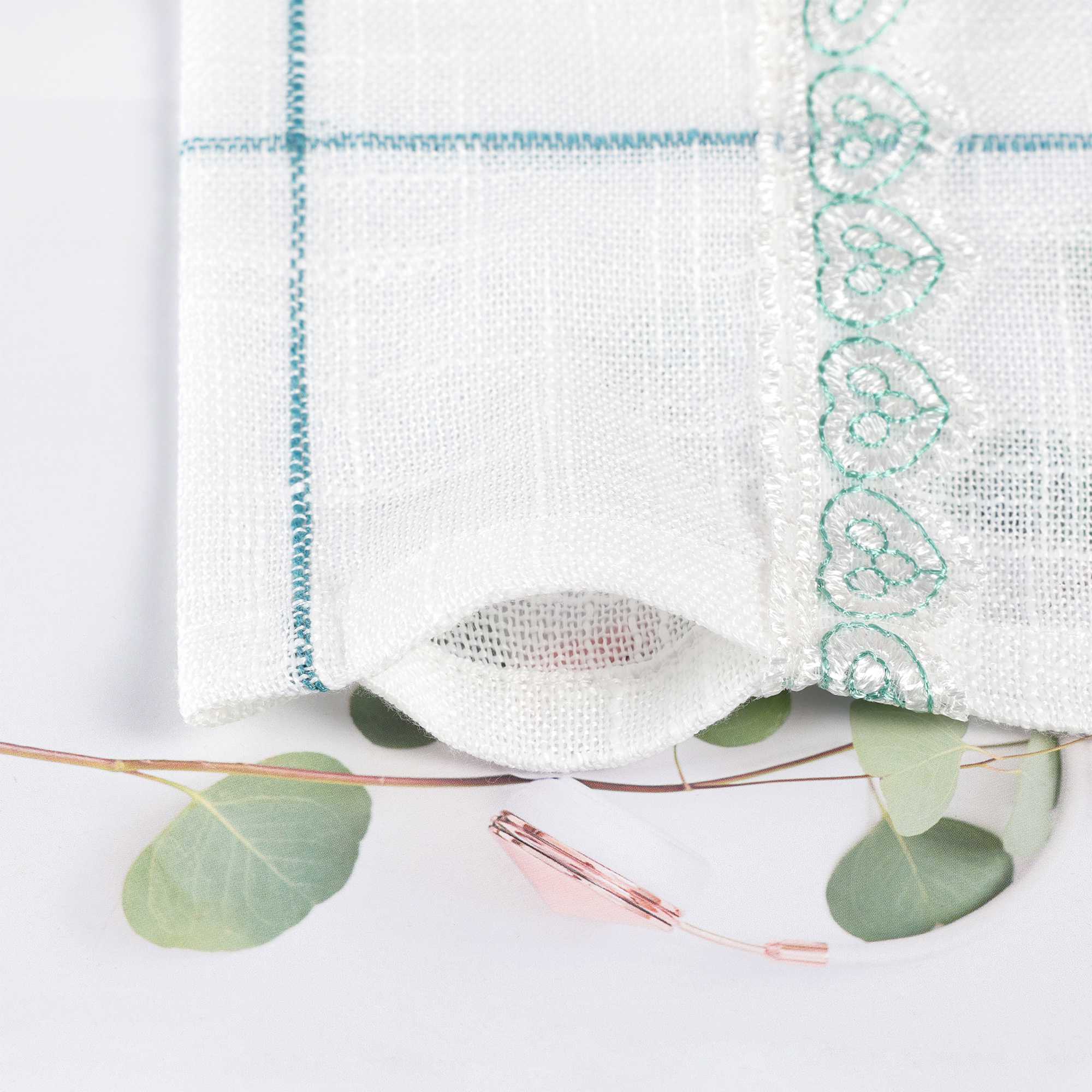 Cafe Curtains with Rod Pocket in Linen-Look Fabric with Ties 1 Piece - White, H x W 60 x 140cm