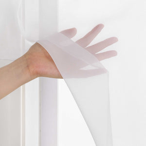 Cafe Curtain Christmas 1 Piece with Reindeer and Mitten Embroidery