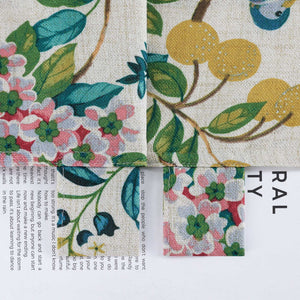 Semi-Sheer Cafe Curtain in Asian Style 1 Piece