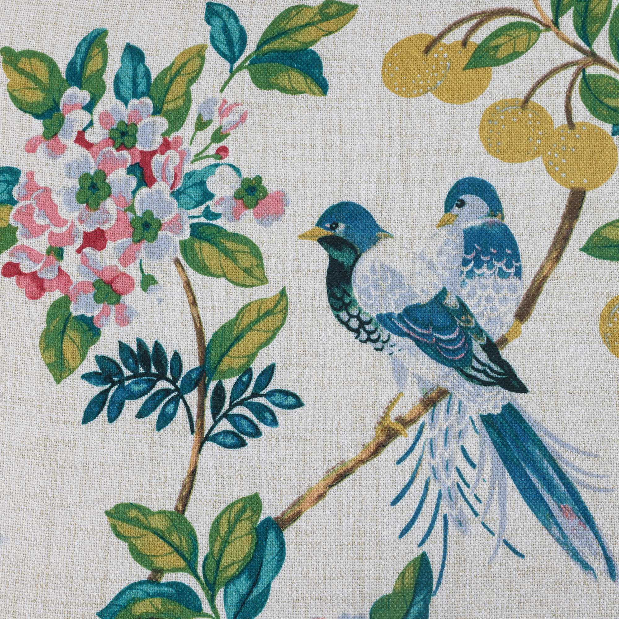 Semi-Sheer Cafe Curtain in Asian Style 1 Piece - Multicolor, H x W 90 x 110cm