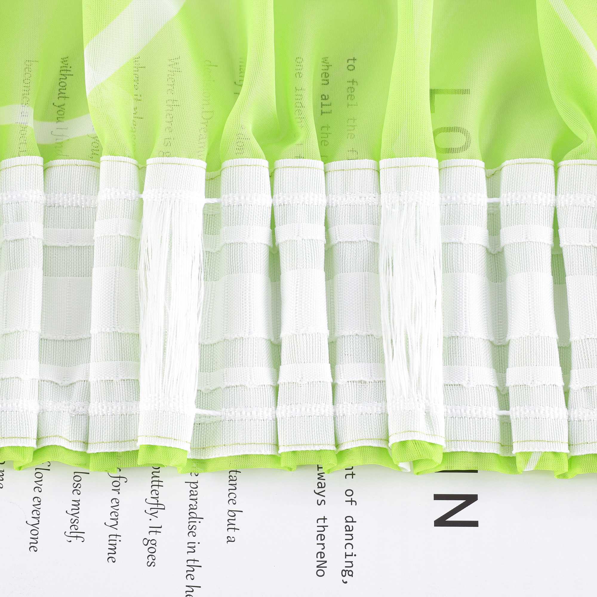 Curtain with White Circle Pattern & Drawstring (1 Piece)