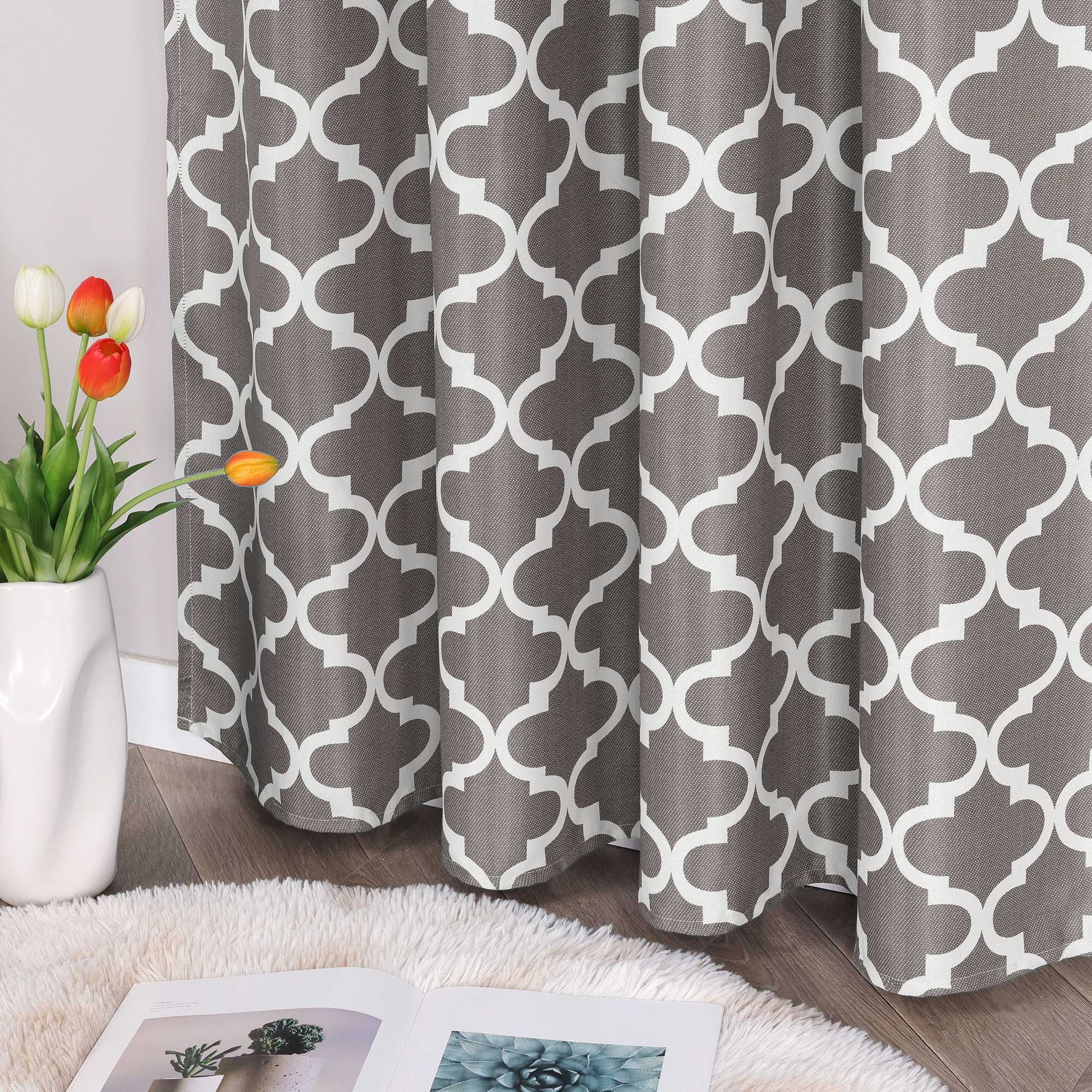 Blackout Curtain Thermal Curtain with Rod Pocket 1 Piece - Blue, H x W 225 x 140cm