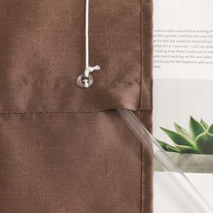 Roman Shade with Tab-Top Hanging Kitchen Curtains 1 Piece