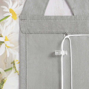 Delien White Roman Shade with Tab-Top Hanging