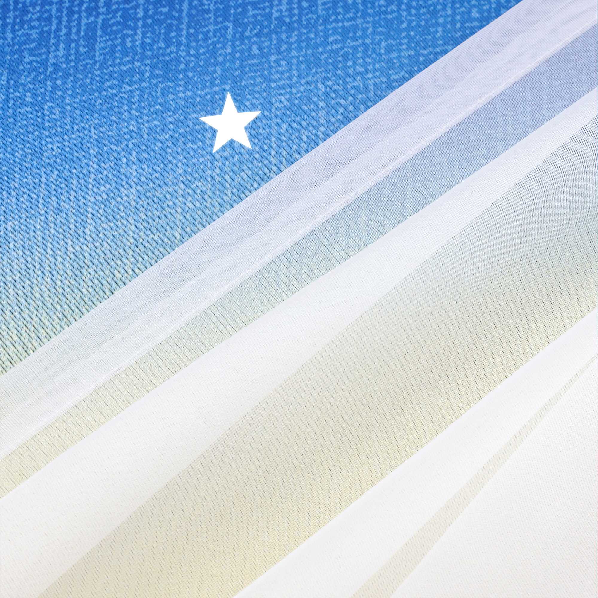 2-in-1 Curtain Children's Room with Stars 1 Piece - Green, W x H 132 x 160cm