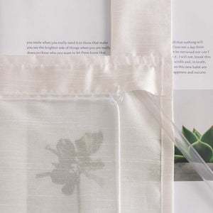 Roman Shade with Tab-Top Hanging Kitchen Curtains 1 Piece