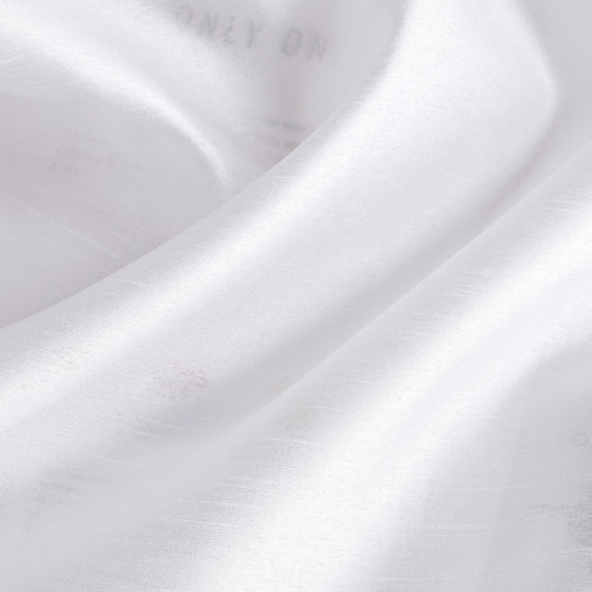 Roman Shade No-Drill Solid Color with Fine Stripes - White, W x H 100 x 140cm