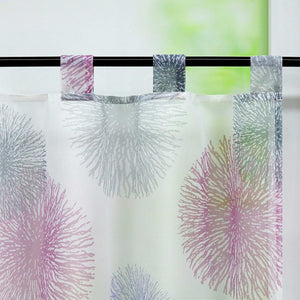Cafe Curtain with Fireworks Pattern Light-Filtering 1 Piece