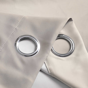 Blackout Grommet Curtain Gradient Thermal Minimalist Style 1 Piece