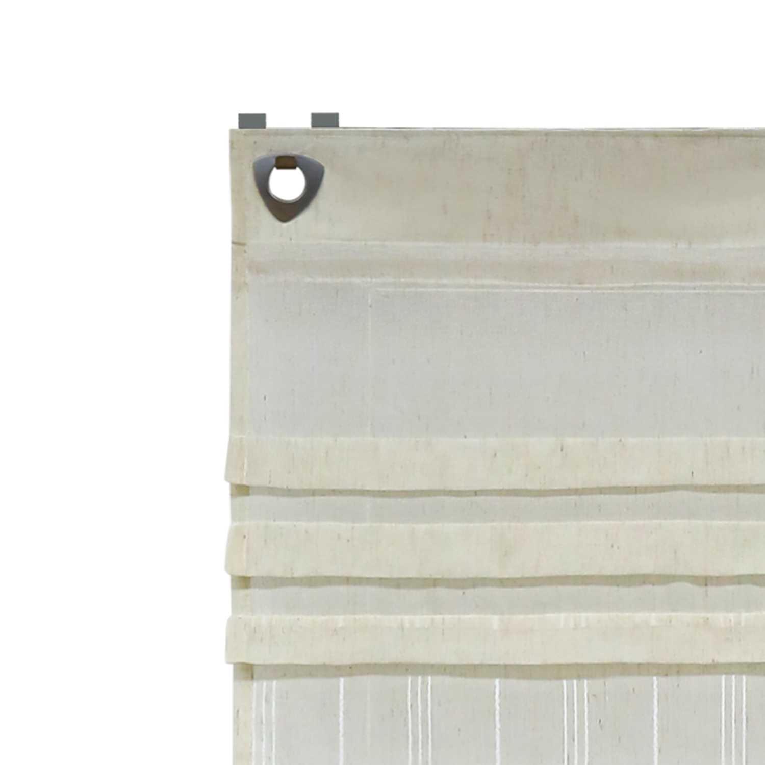 Roman Shade with U-Hooks Striped Pattern Solid Color 1 Piece