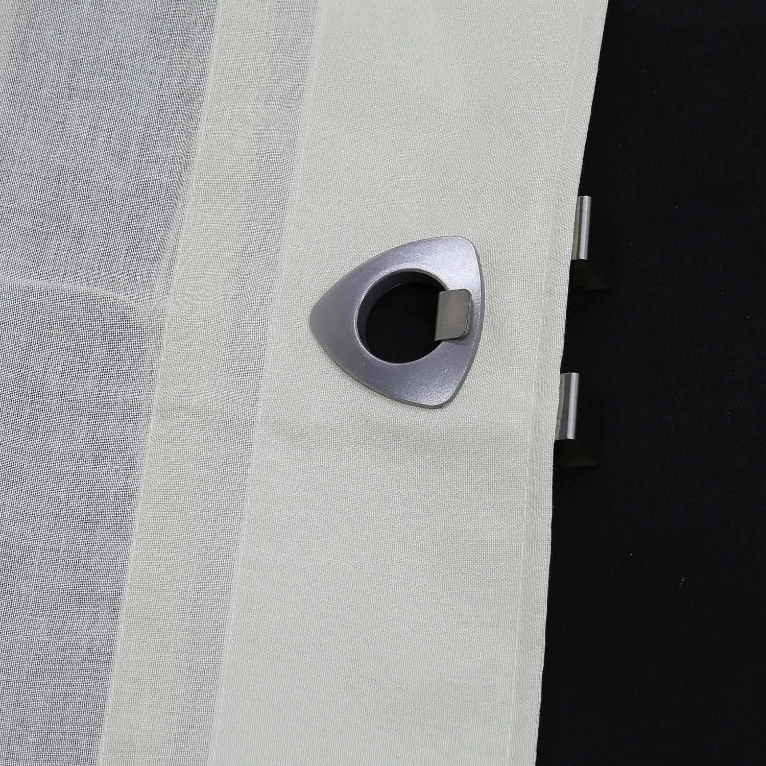 Roman Shade with U-Hooks Striped Pattern Solid Color 1 Piece