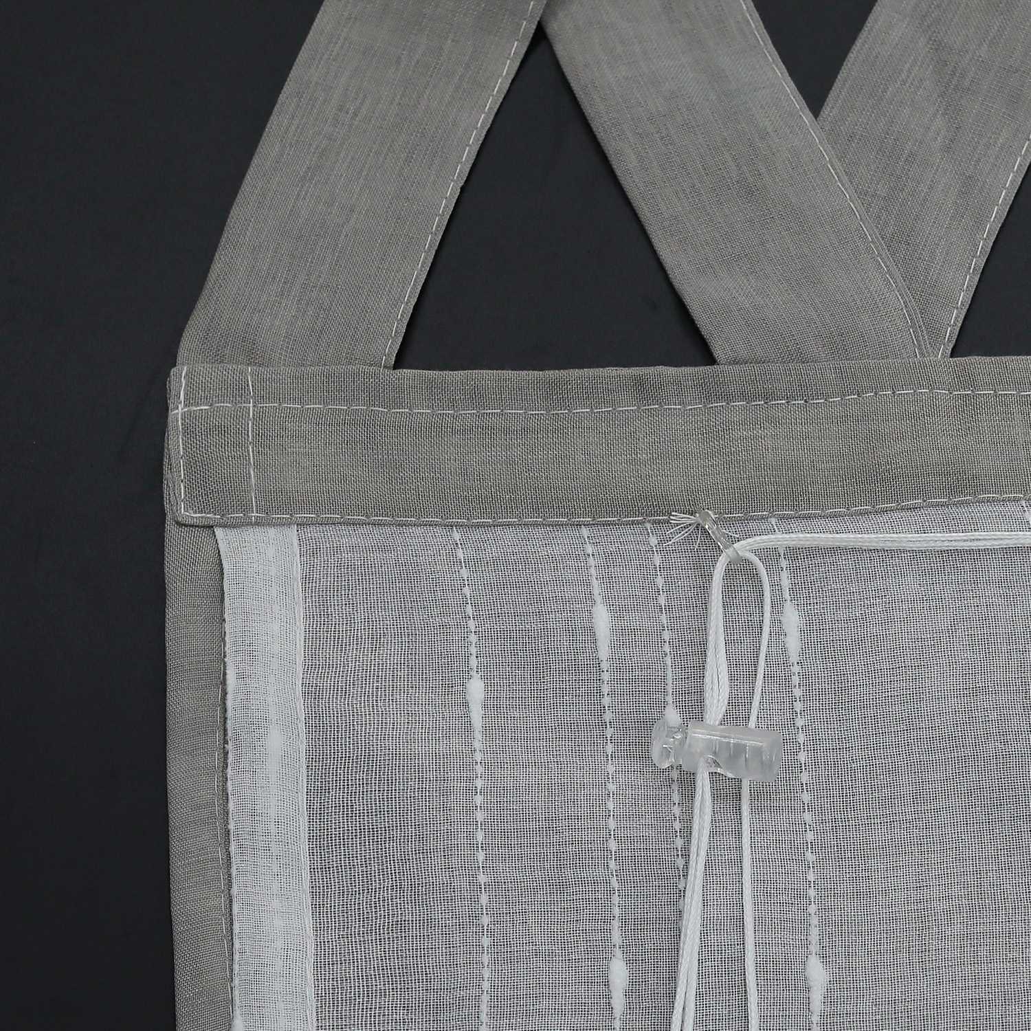 Roman Shade with Decorative Valance and Embroidery 1 Piece