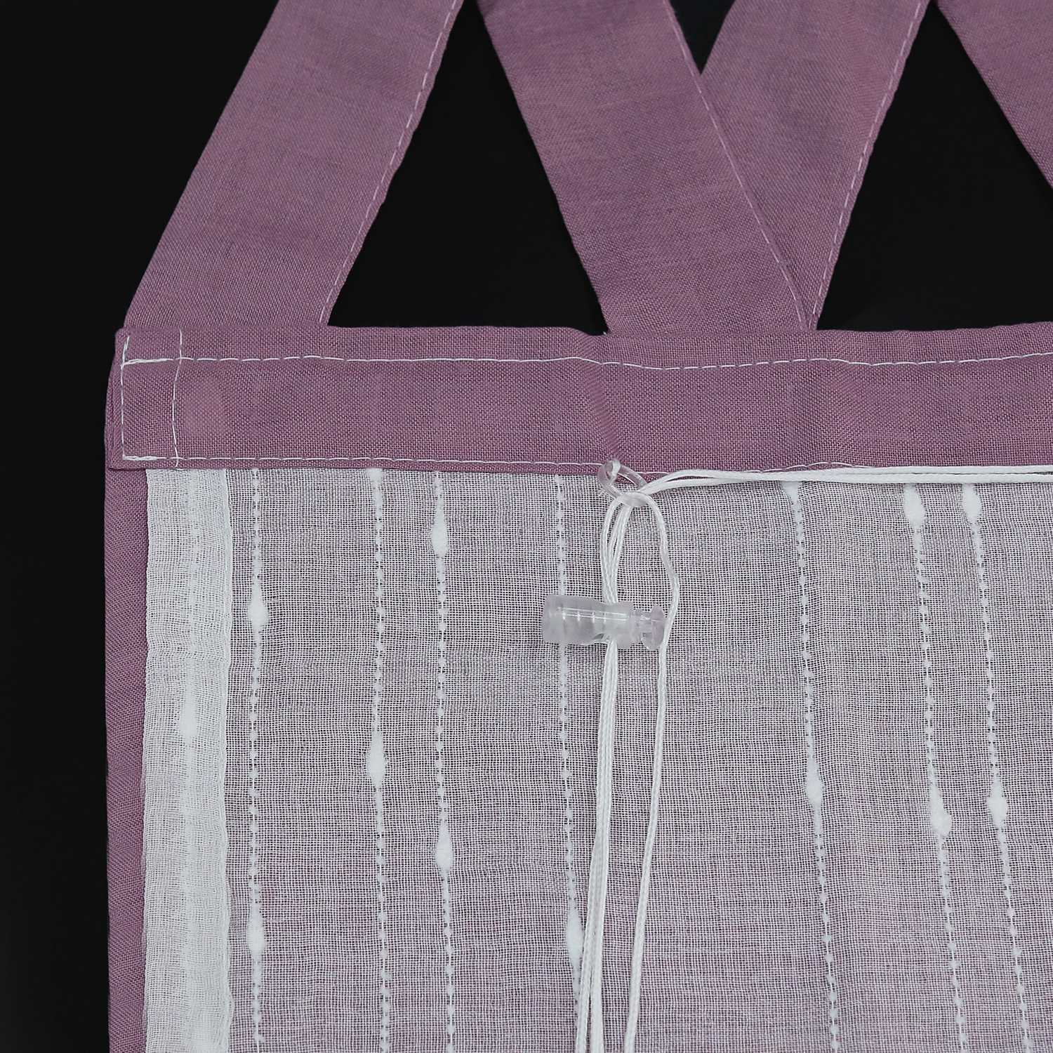 Roman Shade with Decorative Valance and Embroidery 1 Piece