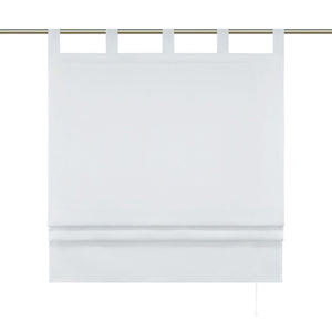 Roman Shade Solid Color Semi-Sheer Decorative Folds 1 Piece - Gray, H x W 140 x 100cm
