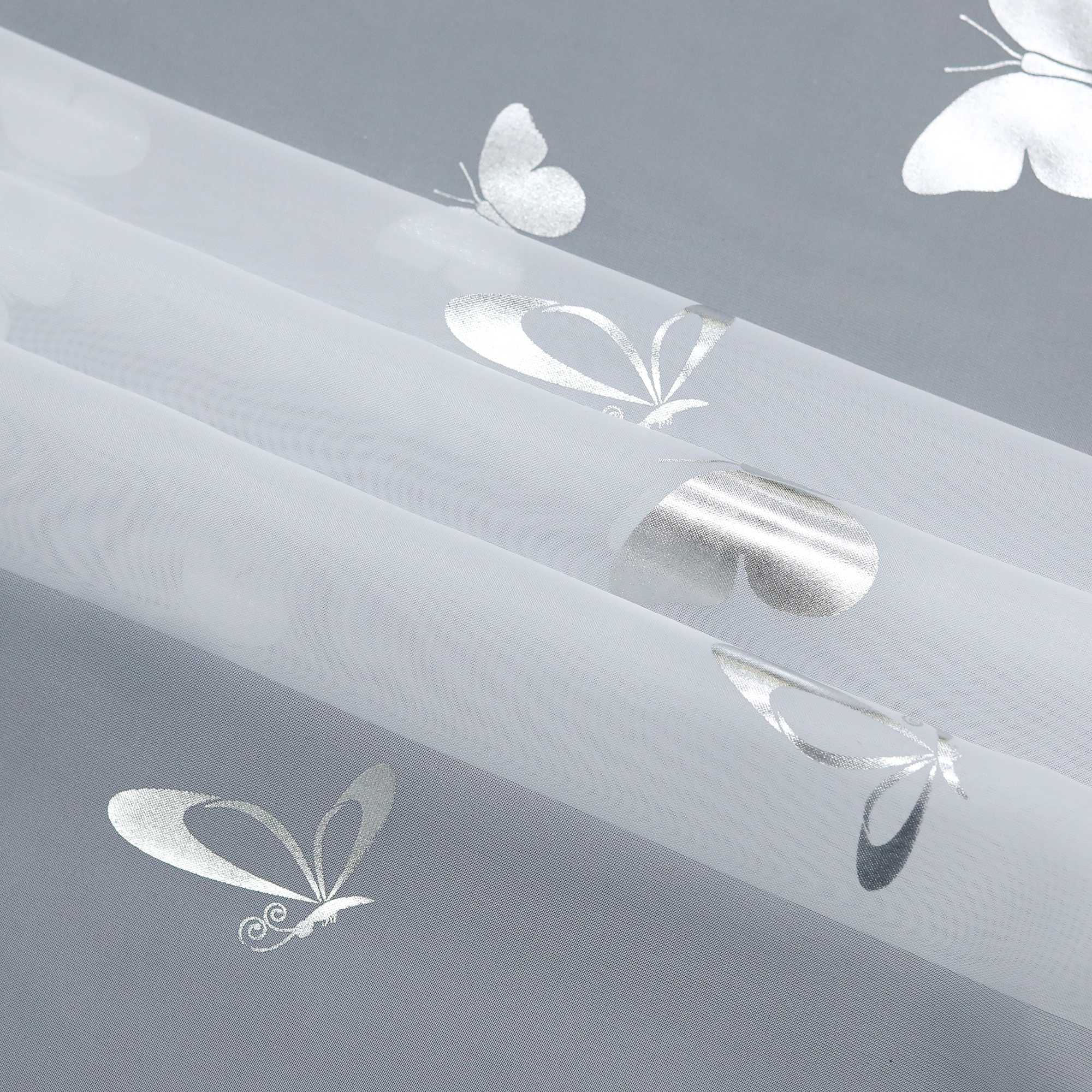 Roman Shade with V-Shaped Tabs with Vibrant Butterfly Pattern 1 Piece