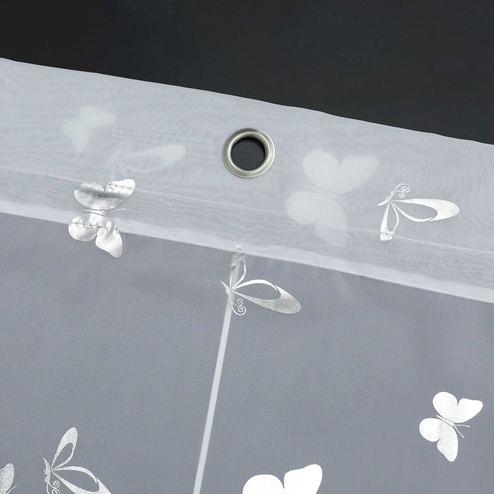 Roman Shade with V-Shaped Tabs with Vibrant Butterfly Pattern 1 Piece - Gold, W x H 100 x 130cm