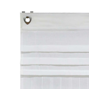 Roman Shade with U-Hooks Striped Pattern Solid Color 1 Piece - Beige, W x H 60 x 140cm