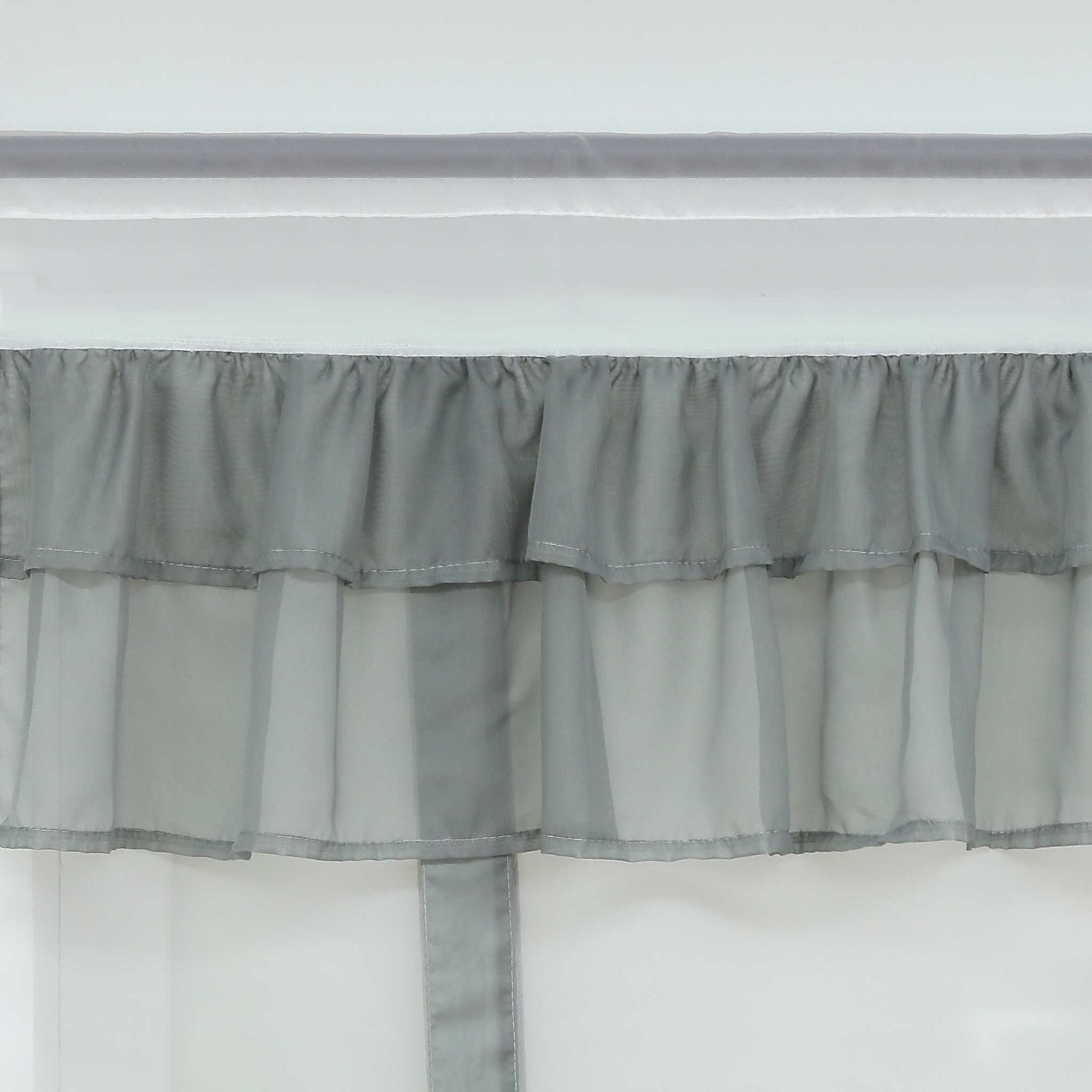 Roman Shade with Decorative Tab Tops