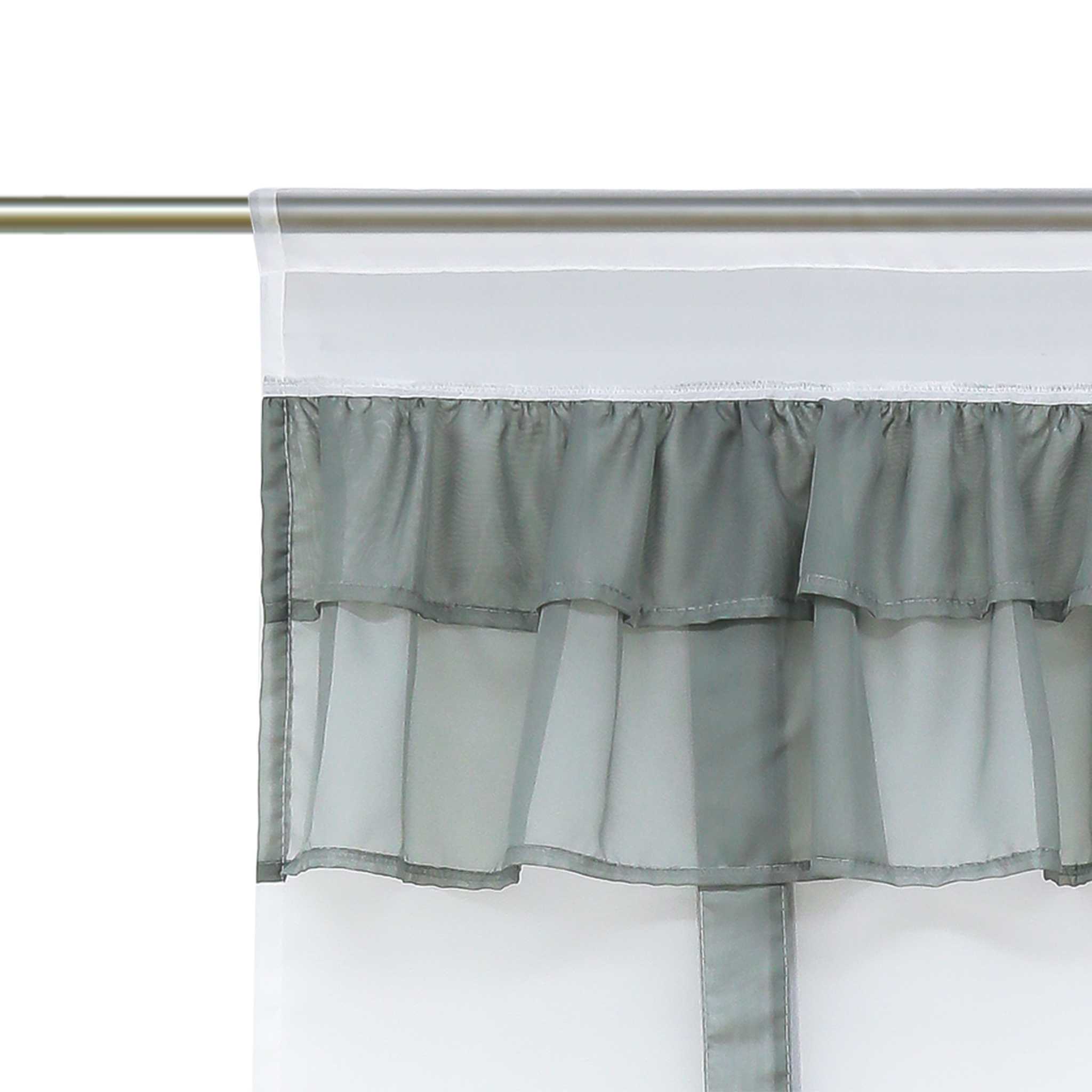 Roman Shade with Decorative Tab Tops