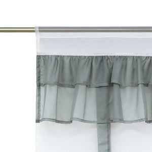 Roman Shade with Decorative Tab Tops