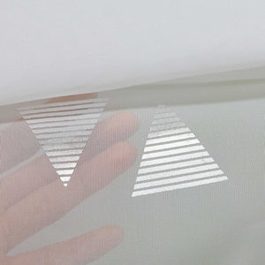 Roman Shade No-Drill with Hook Hanging Voile Grommet with Shimmer Print 1 Piece